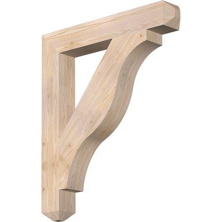 Ekena Millwork Funston Craftsman Smooth Bracket, Douglas Fir, 5 1/2"W x 38"D x 44"H BKT06X38X44FST04SDF